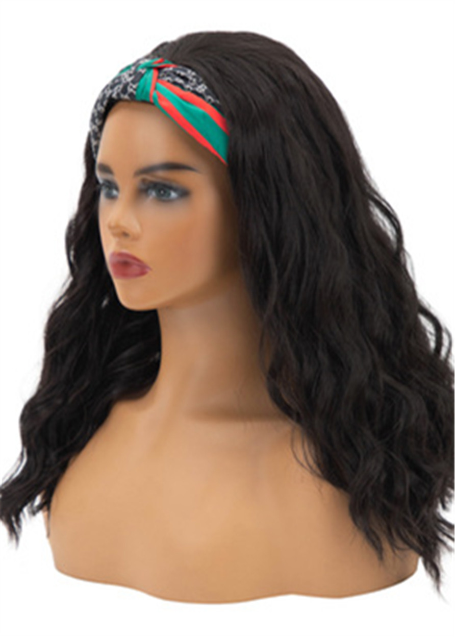 HeadBand Wigs - Wavy Women Synthetic Hair Capless 130% 20 Inches Wigs