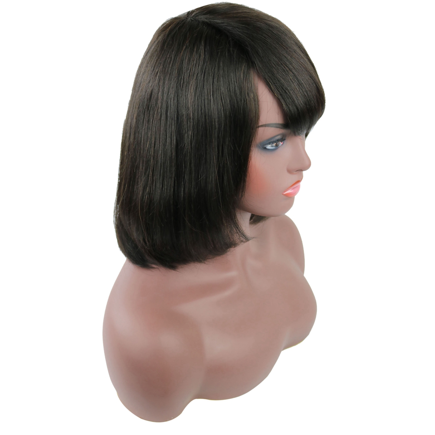 Taraji Henson Bob Hair Style Wigs Human Hair Straight Capless 10 Inches 120% Wigs