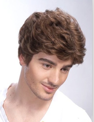 100% Human Hair Full Lace Cap Short Wigs For Men