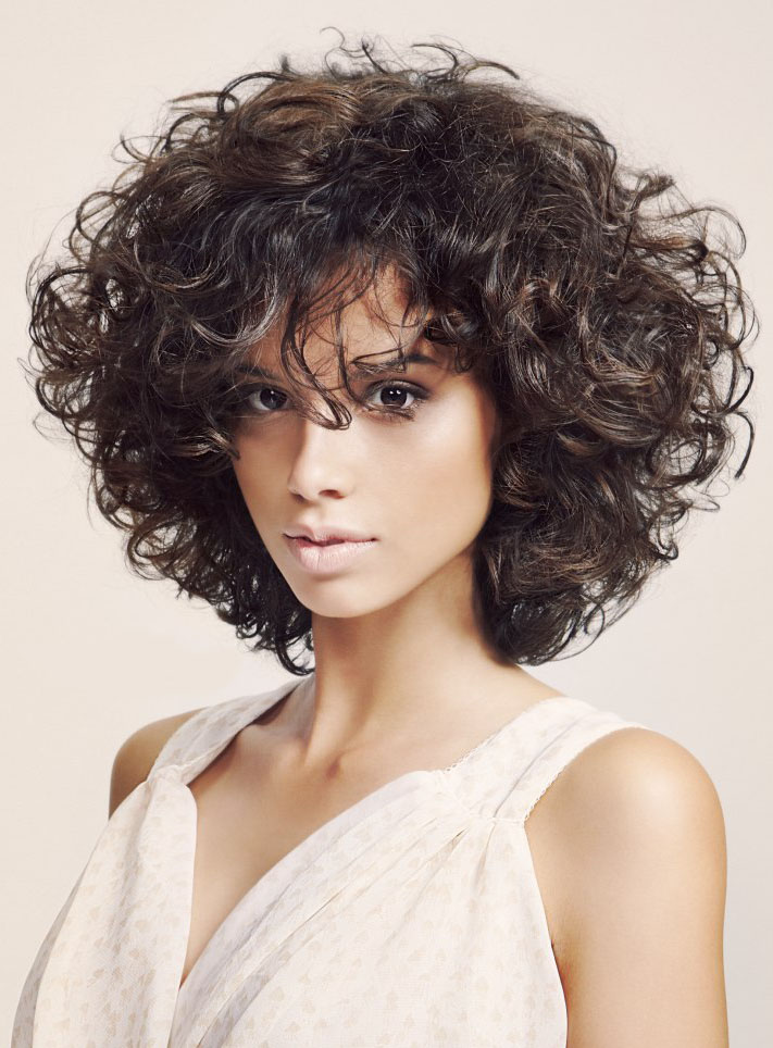 Curly Full Lace Cap Human Hair 12 Inches 150% Wigs - Bob Hair Wigs