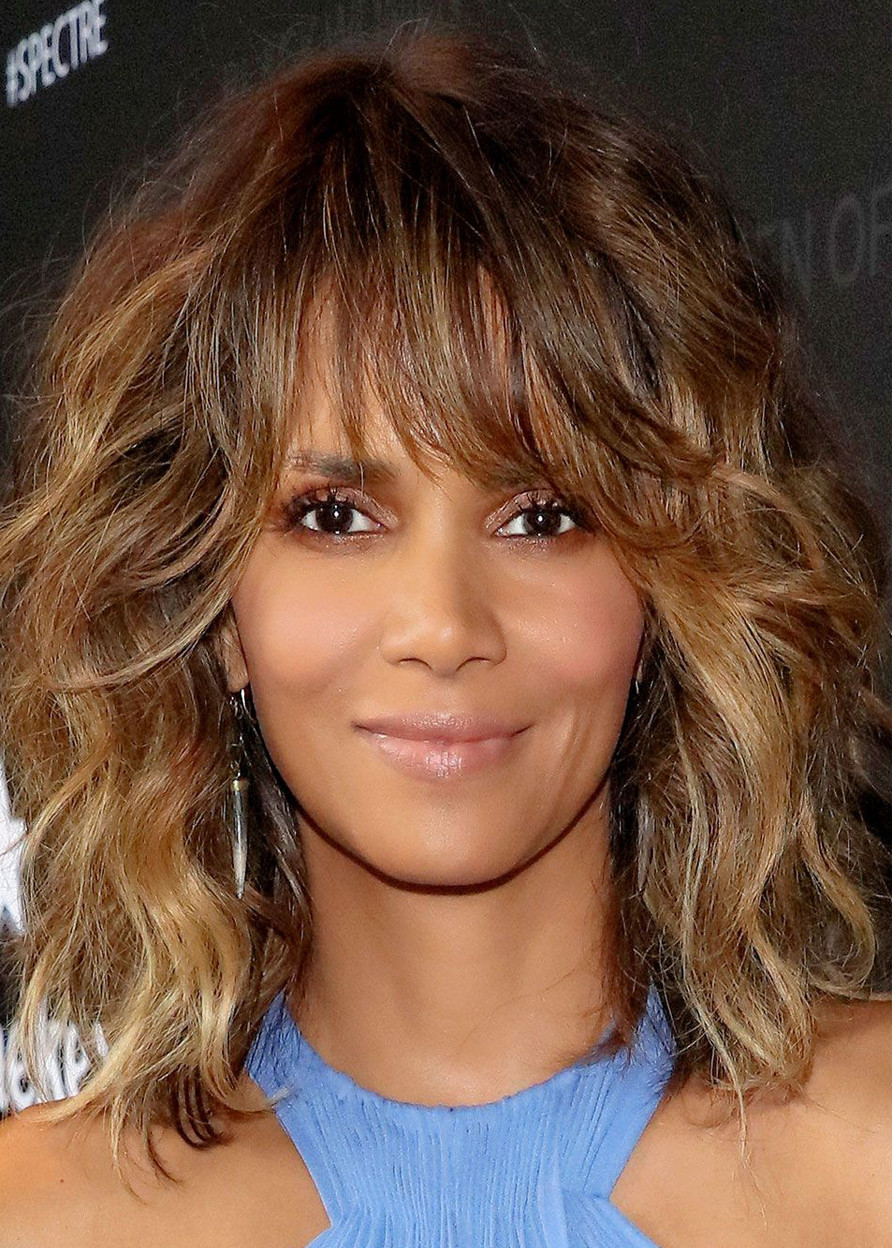 Halle Berry Wavy Synthetic Hair 120% 18 Inches Wigs