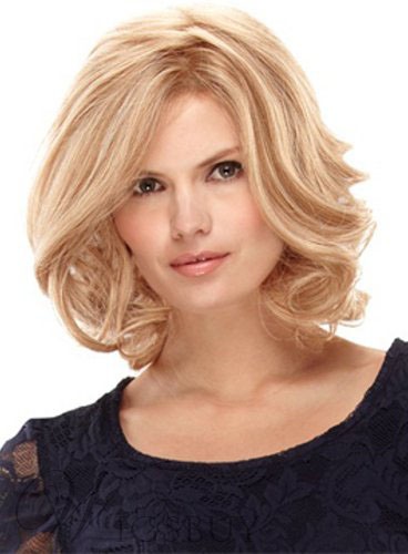 Lace Front Cap Synthetic Hair Wavy 12 Inches 120% Wigs