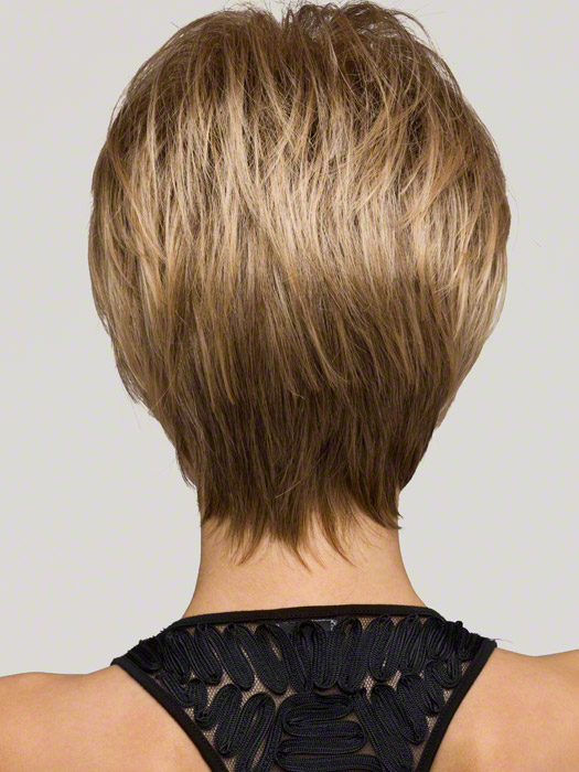 Layered Hairstyle 100% Soft Human Hair Short Straight Natural Wigs