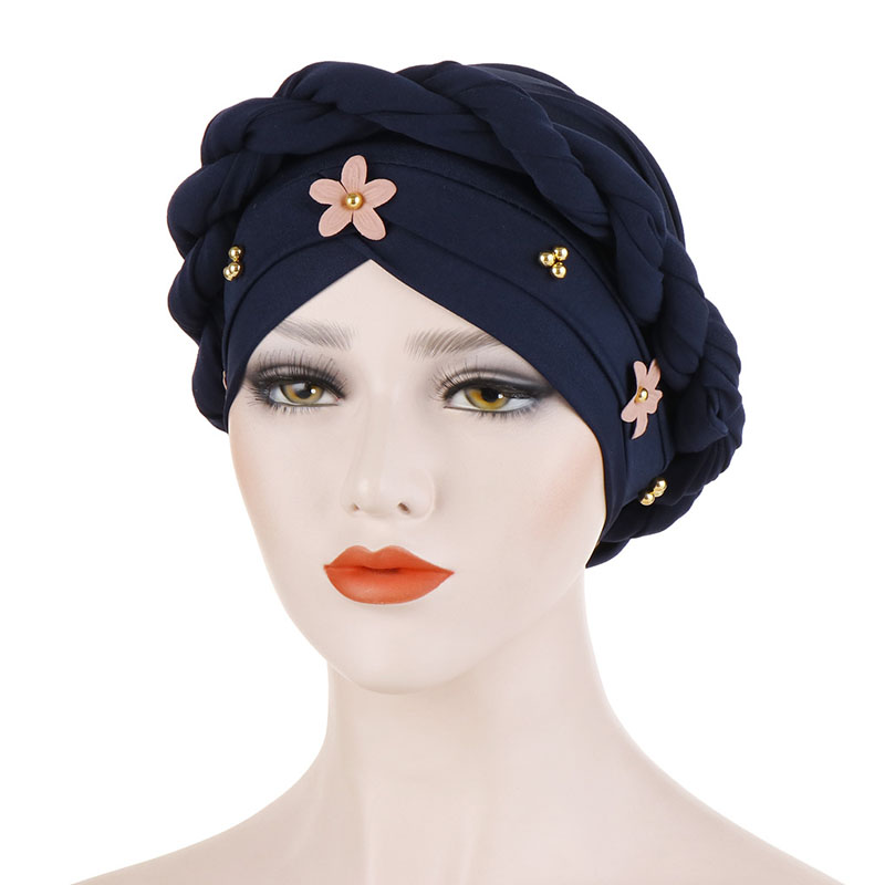 Skullies & Beanies Ethnic 3D Floral Spring Hats Floral Turban For Women