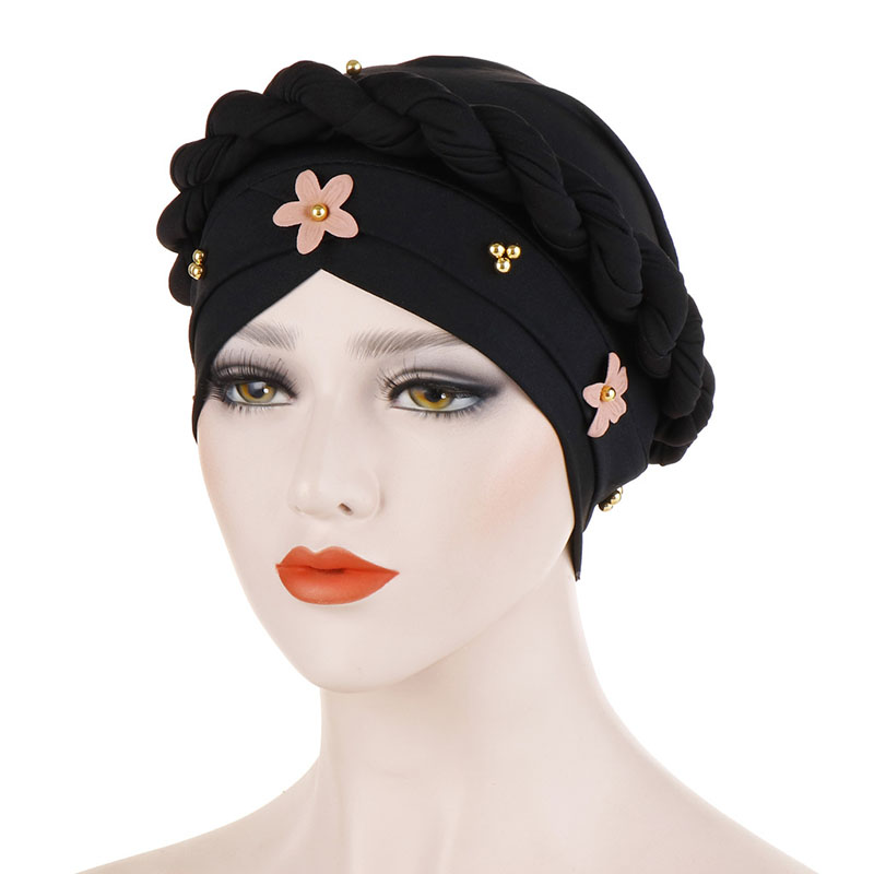 Skullies & Beanies Ethnic 3D Floral Spring Hats Floral Turban For Women