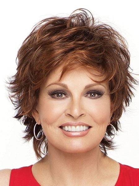 Quality Raquel Welch Wavy Layered Full Lace Cap Wigs Heat Friendly Synthetic Hair Wigs
