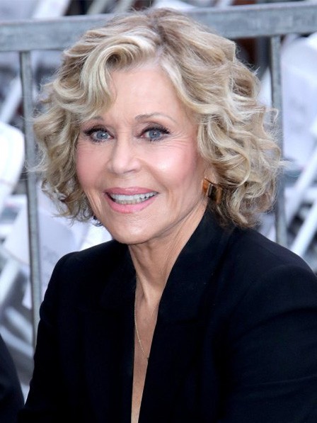 Jane Fonda Wavy Capless 100% Human Hair Wigs