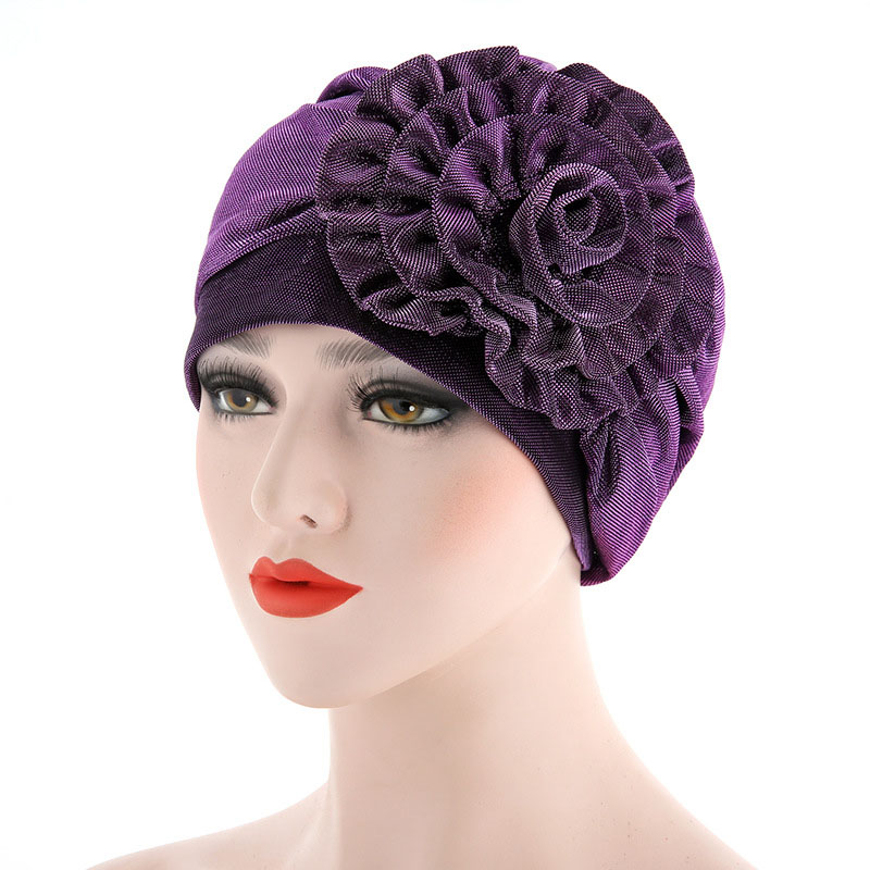 Side Flower Turban For Women