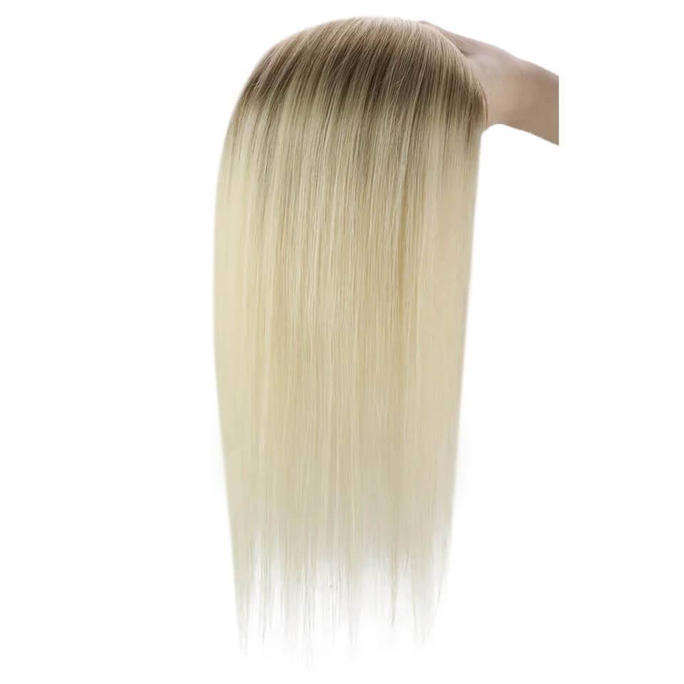  Topper For Women Human Hair Pieces 5"*5" Base Straight Wigs Hair Piecepiece