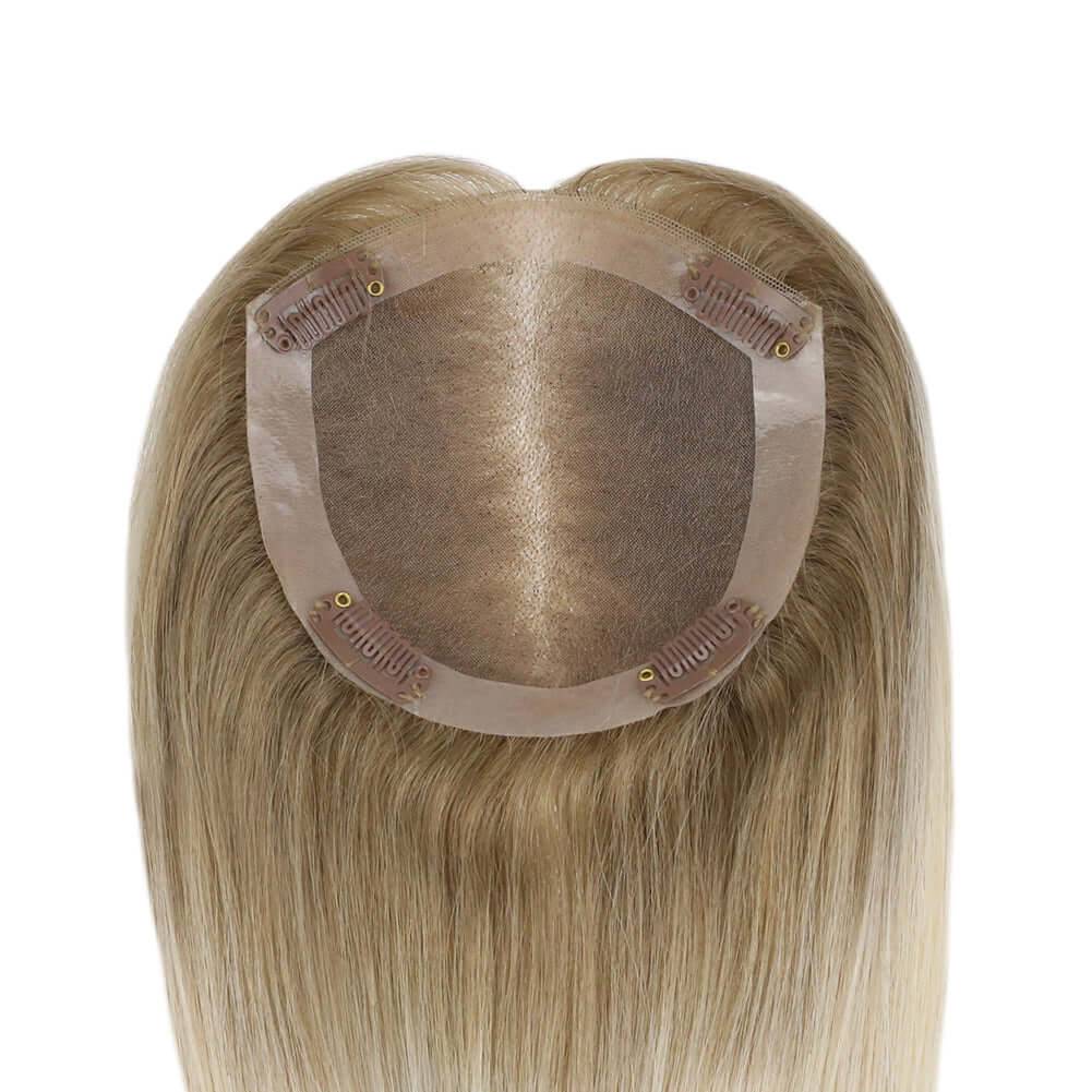  Topper For Women Human Hair Pieces 5"*5" Base Straight Wigs Hair Piecepiece