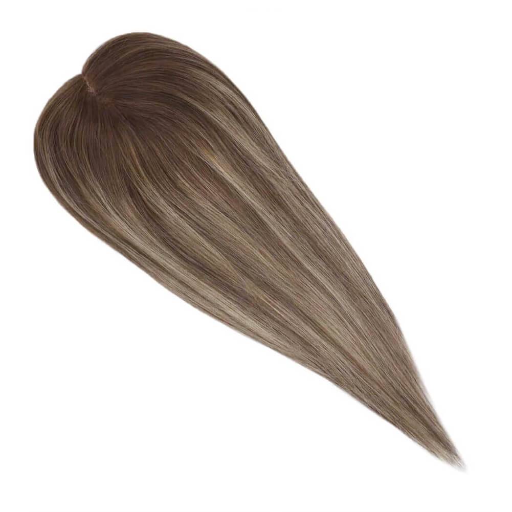  Topper Remy Human Hair Brown Hair Pieces 5"*5" Base (#4/27/4)piece