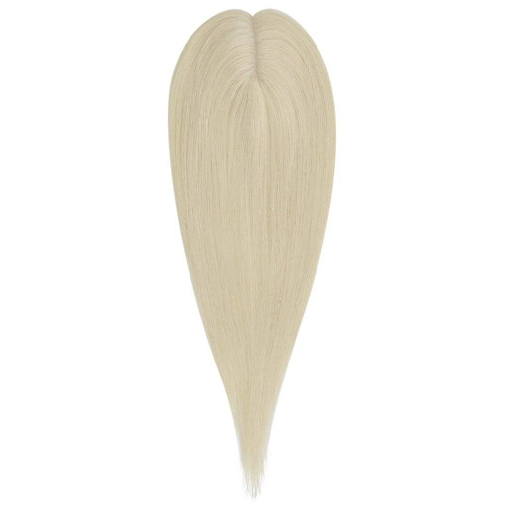  Topper Hair Pieces Virgin Human Hair Platinum Blonde Wigs Hair Piecepiece