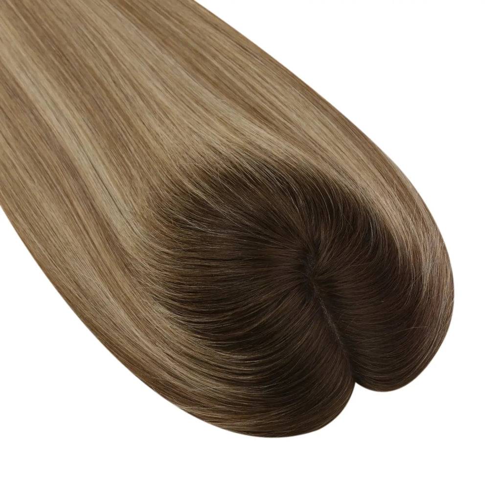  Large Base Hair Topper Virgin Real Hair Topper Balayage ColorWigs Hair PieceWigs Hair Piecepiece