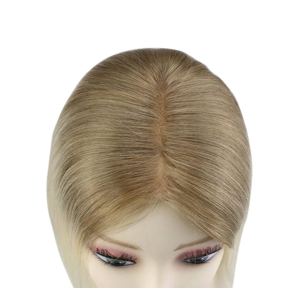  Topper For Women Human Hair Pieces 5"*5" Base Straight Wigs Hair Piecepiece