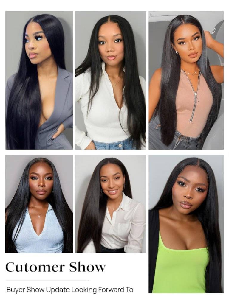  Luxury Collection Straight Hair Bundle Wigs 18" 20" 22" Three wig setspiece