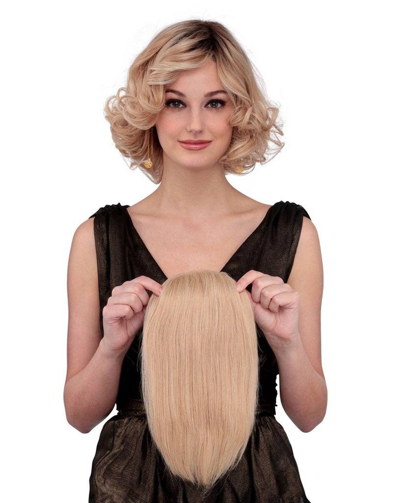  Blonde Wigs Hair Piece   Monofilament Human Hair Wigpiece