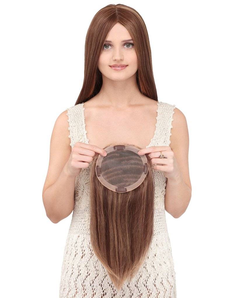  Mixed Brown Wig Hair Piece Human Hair Wig Hair accessoriespiece