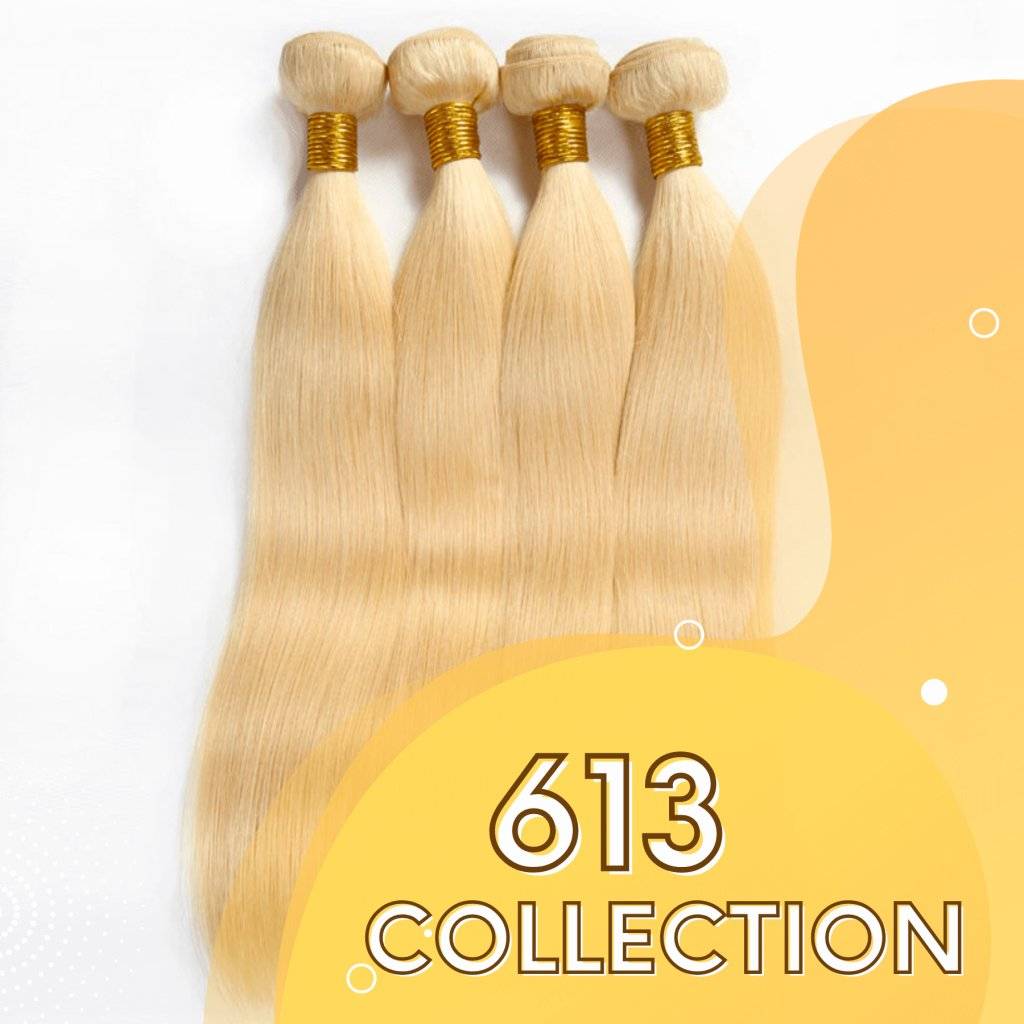  Blonde #613 Hair Bundle Wigs & Combo Dealspiece