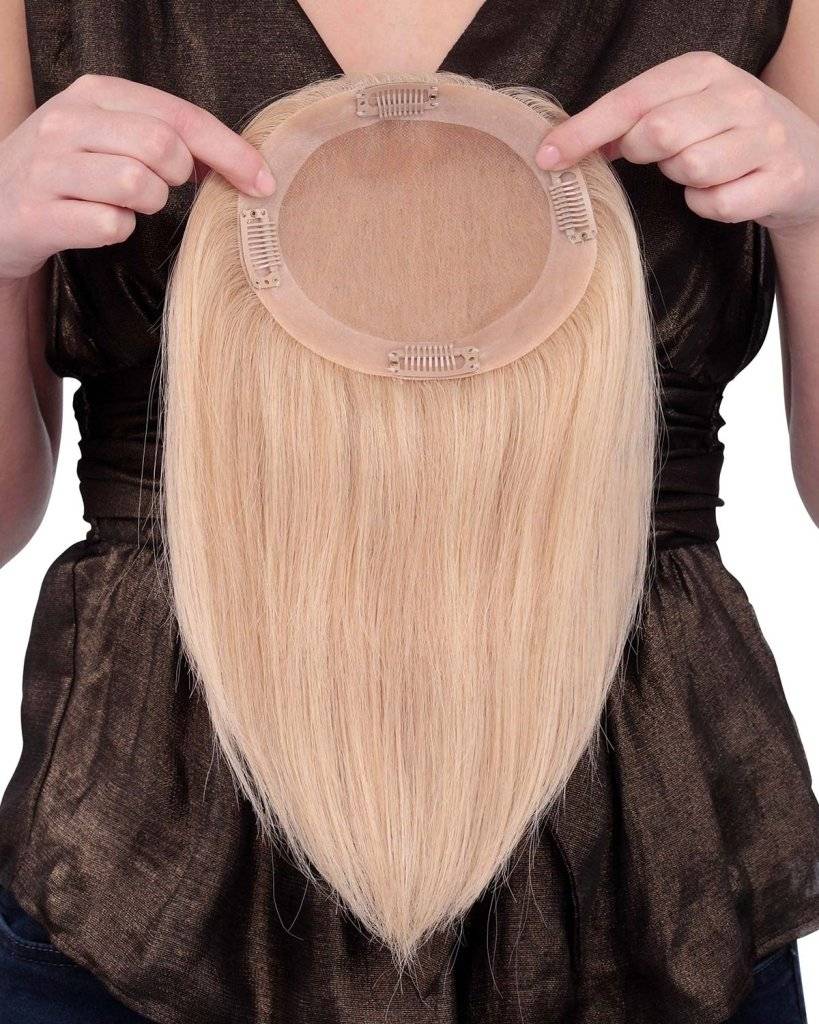  Blonde Wigs Hair Piece   Monofilament Human Hair Wigpiece