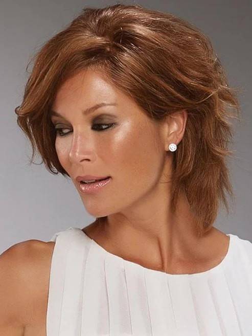 Short Wavy Fluffy Human WIG Hair Lace Front Cap 12 Inches