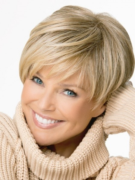 Bob Straight Short Blonde Wigs Synthetic