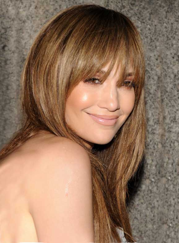 The Long Natural Straight Wig Jennifer Lopez Hairstyle 18 Inches 100% Human Hair