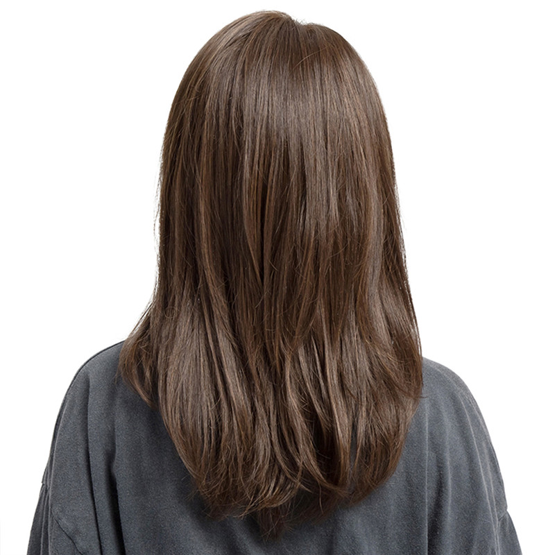 Side Fringe Long Natural Straight Synthetic Capless Women Wigs