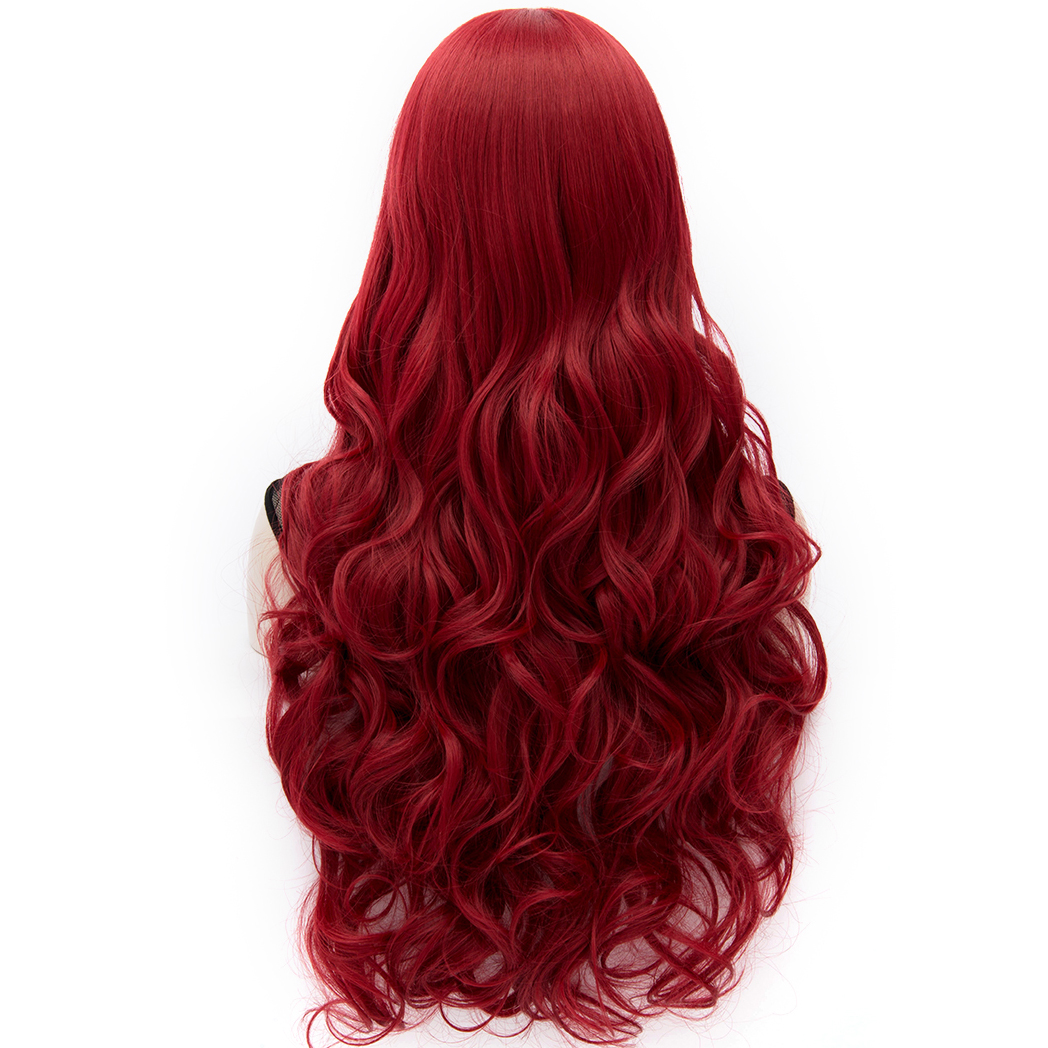 Gorgeous Anastasia Long Wavy Red Hair Wig 32 Inches