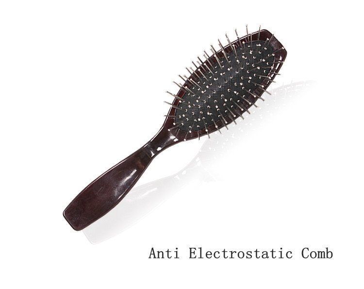 Top Quality Anti Electrostatic Wooden Handle Steel Wig Comb