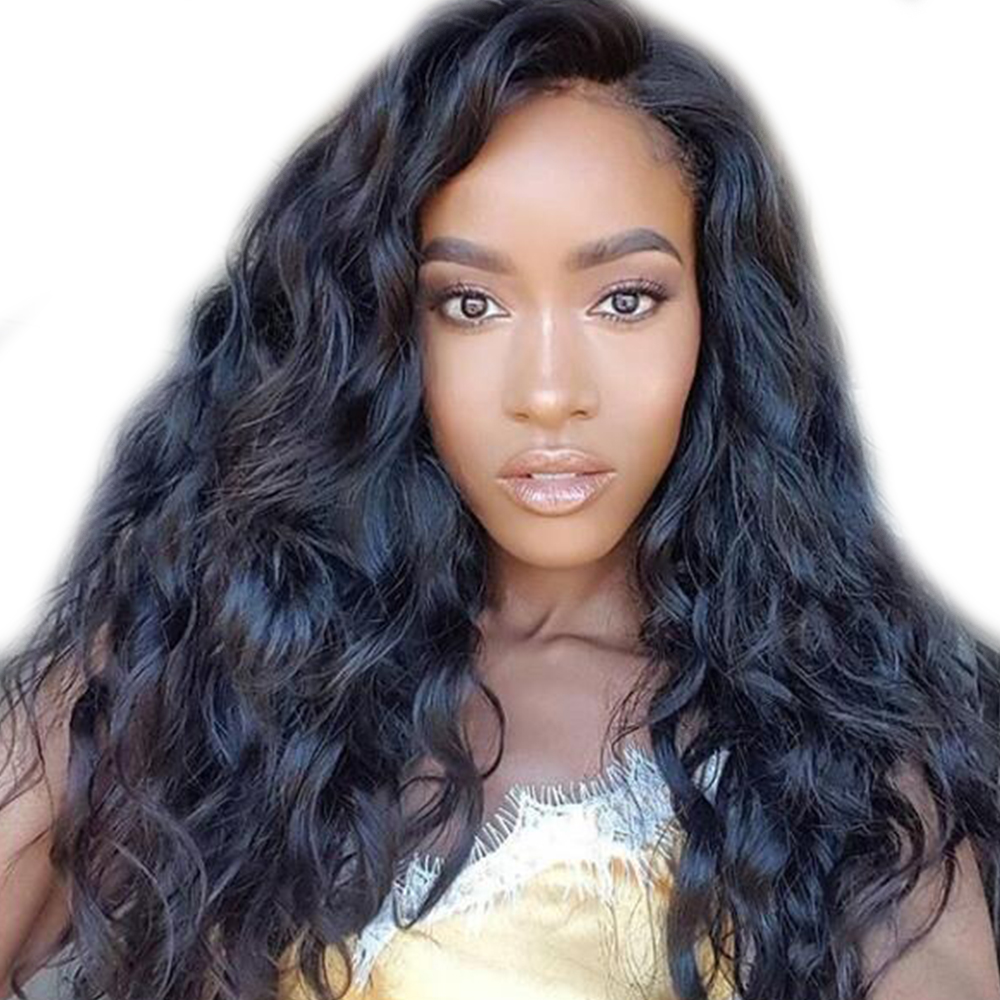 Long Wavey Freestyle Hair Parting Human Hair Capless Wig 20 Inches