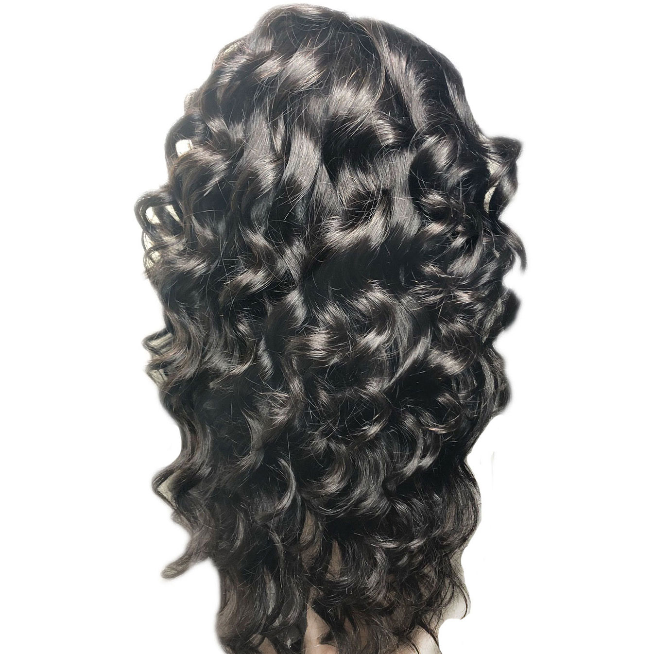 Long Big Curly Synthetic Hair Big Curly Lace Front Wig 24 Inches
