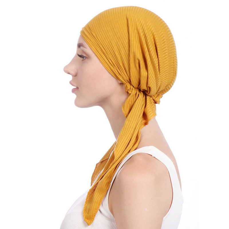 Pure Colour Plain Turban For Women