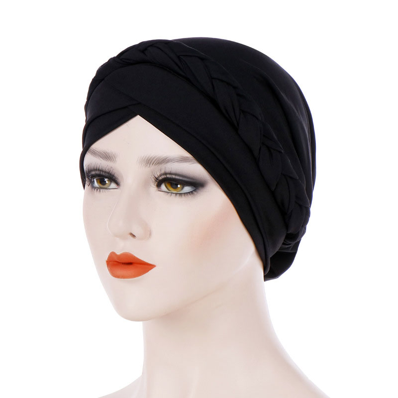 Pure Color Twist Simple Women Turban