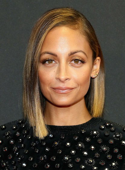 Custom Nicole Richie Shoulder Length 14 Inches Bob Hairstyle Lace Front Wig 100% Human Hair