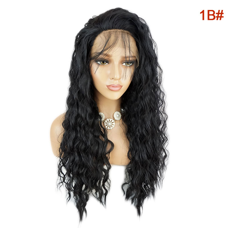 Long Sexy Loose Wave African American Synthetic Hair Lace Front Wigs 24 Inches