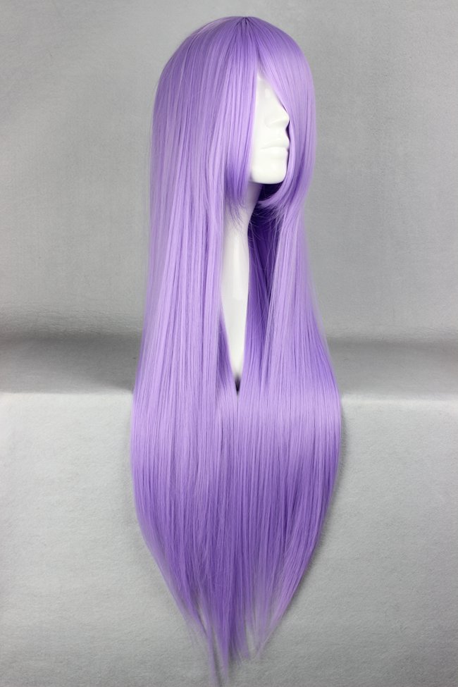 Athena Hairstyle Long Straight Light Purple Cosplay Wig 30 Inches