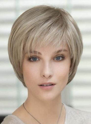 Carefree Short Straight Capless Human Hair Wig 8 Inches