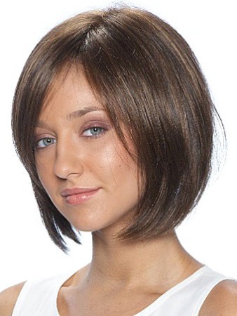 Medium Straight Capless 10 Inches Synthetic Hair Wig