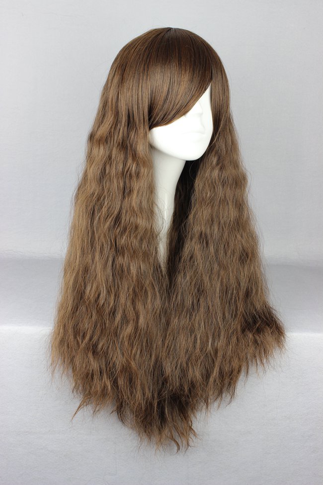 Japanese Lolita Style Brown Color Cosplay Wigs 28 Inches