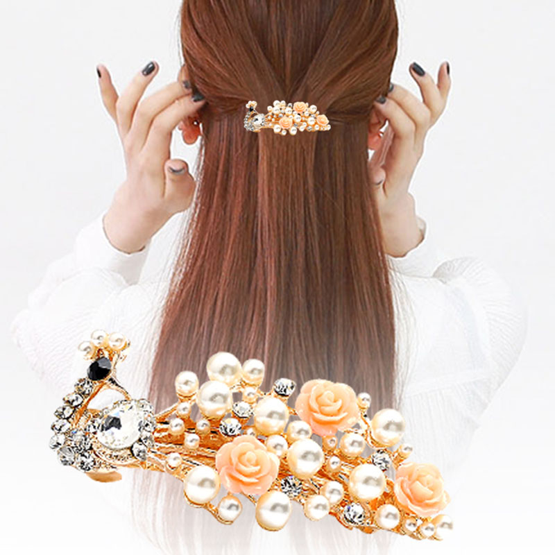 Adult Lady/Women's Animal/Floral Diamante Technic Crystal Hair Pin Accessories