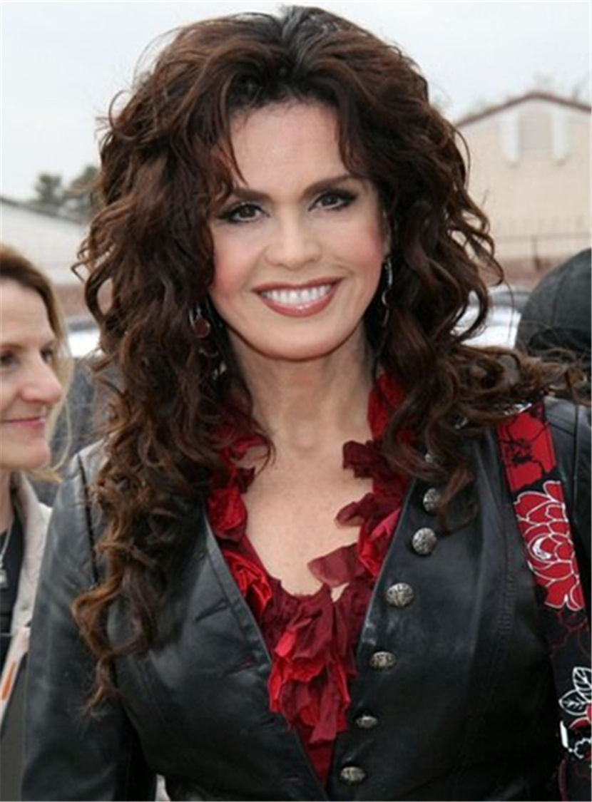 Marie Osmond Long Wave Lace Front Synthetic Wigs 22 Inches