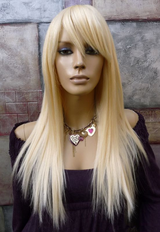 Natural Long Straight Capless Synthetic Hair Wig 22 Inches