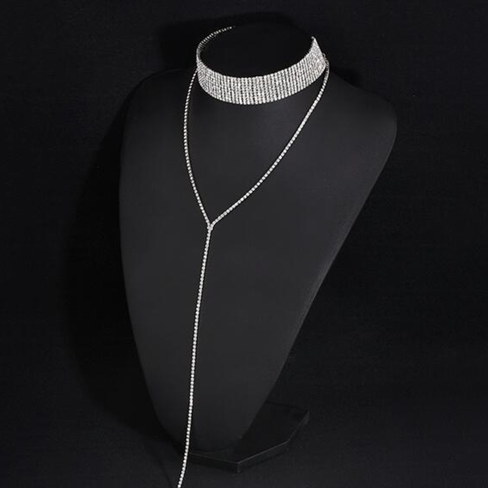 European Style Women's Plain Pattern Snake Chain Choker Necklace For Wedding/Party/Gift