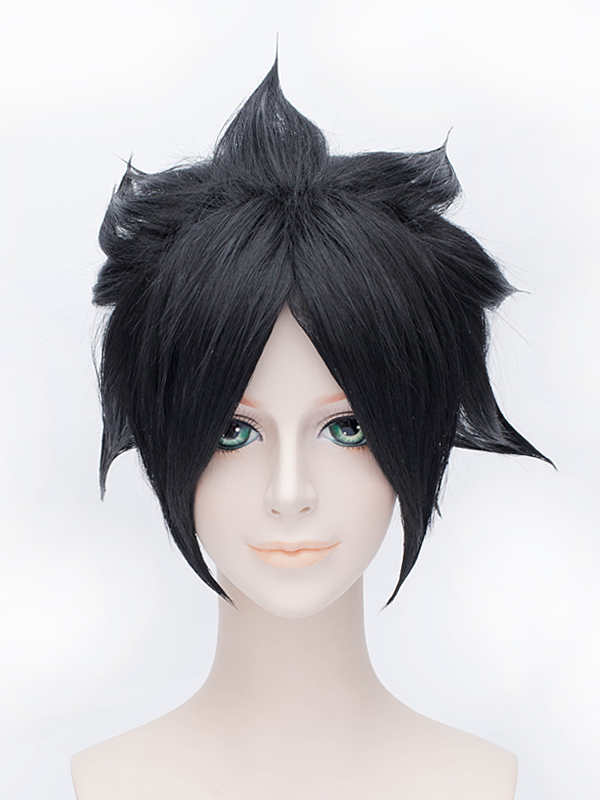 Naruto Uchiha Sasuke Cosplay Short Black Wig 12 Inches