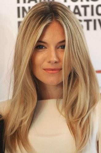 Sienna Miller Long Straight Lace Front Wigs Human Hair 18 Inches