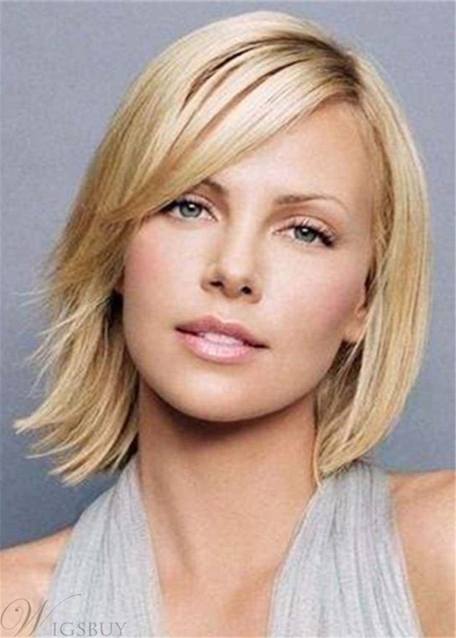 Short Silky Neat Polished Straight Synthetic Hair Wig 10Inches
