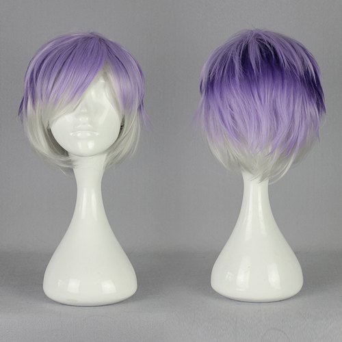 Diabolik Lovers Purple Silver Mixed Synthetic Hair Cosplay Wig