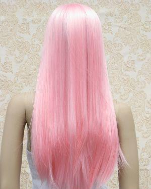 Custom Cool Amazing Long Straight Pink Wig for Cosplay