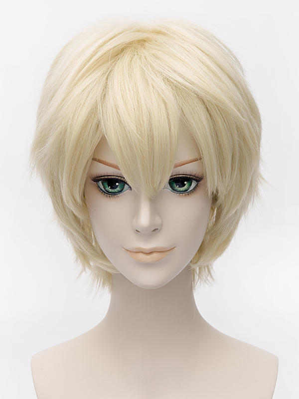 Blonde Cosplay Short Straight Bob Wig 12 Inches