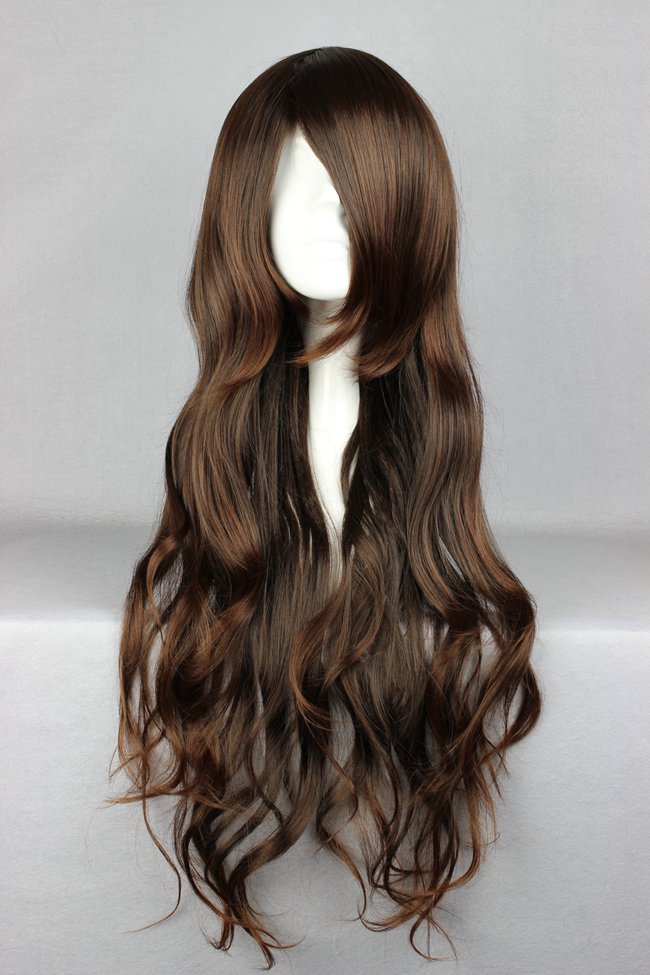 Kana Hairstyle Long Curly Dark Brown Cosplay Wig 22 Inches